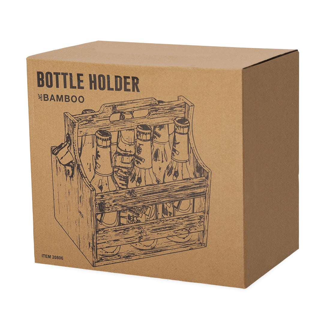 Voxen Bamboo Bottle Holder – Stylish and Practical Beverage Carrier