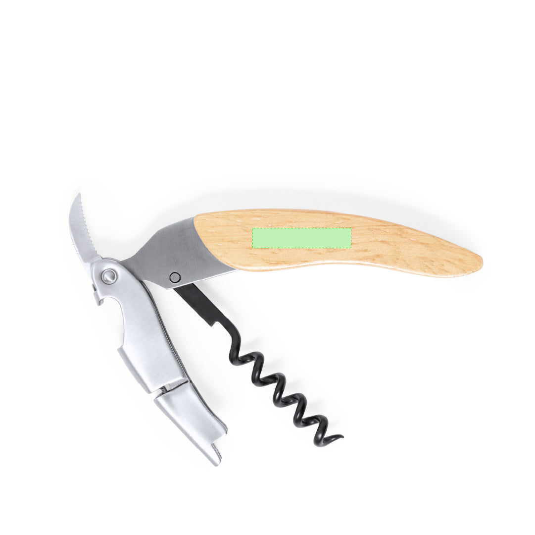 Mansen Corkscrew – Stainless Steel with Wooden Handle