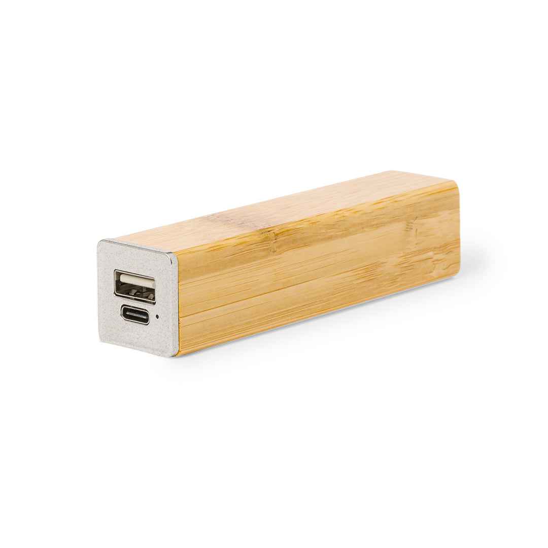 Godimer Bamboo Power Bank – Sustainable External Battery for Irish Businesses