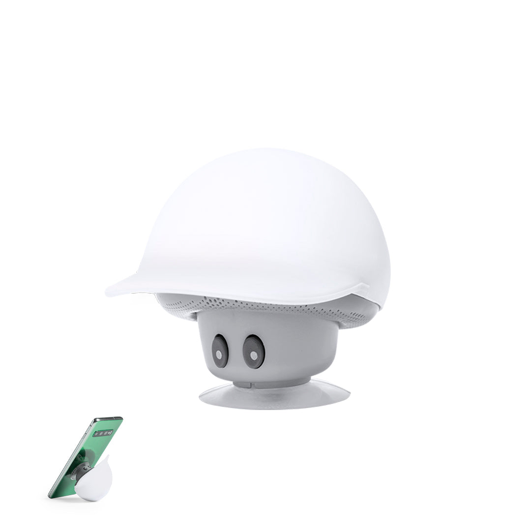 Heston Bluetooth Speaker – Stylish Mushroom Design with Mobile Phone Holder