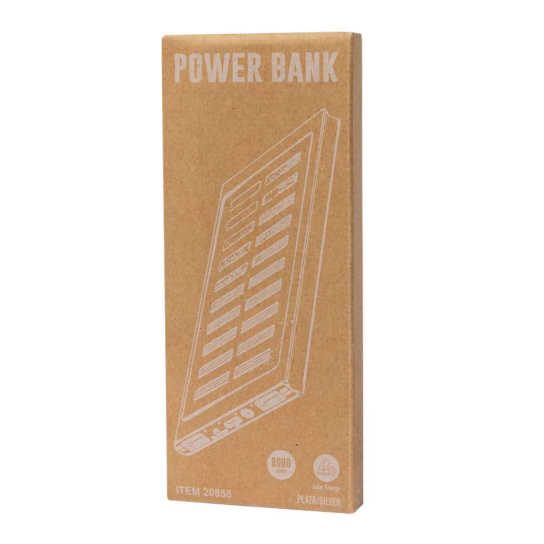 Bernant External Auxiliary Battery with Solar Recharge - 8,000 mAh