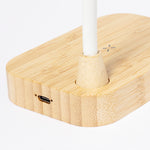 Gregal Bamboo Lamp with Wireless Charger – Sustainable Lighting Solution