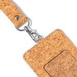 Beryel Natural Cork ID Holder with Lanyard – Sustainable Office Accessory