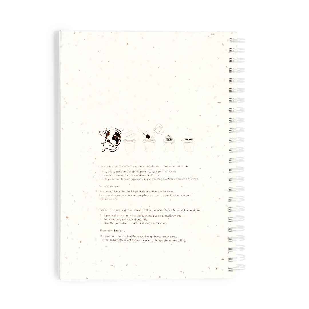 Bitar Seed Paper Ring Binder Notebook – Sustainable Office Essential