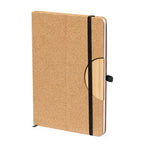 Drizax Notebook – Sustainable Cork Cover with Smartphone Holder