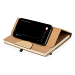Drizax Notebook – Sustainable Cork Cover with Smartphone Holder