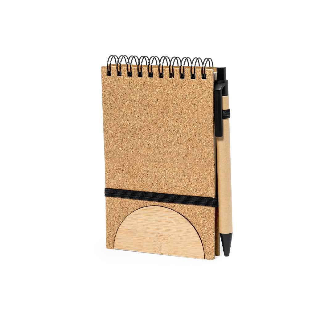 Marinix Notebook – Sustainable Ring Binder with Bamboo Smartphone Holder