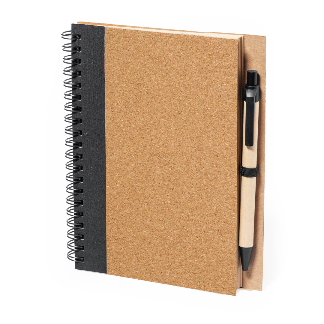 Gienah Cork Notebook and Pen Set – Sustainable Office Essentials