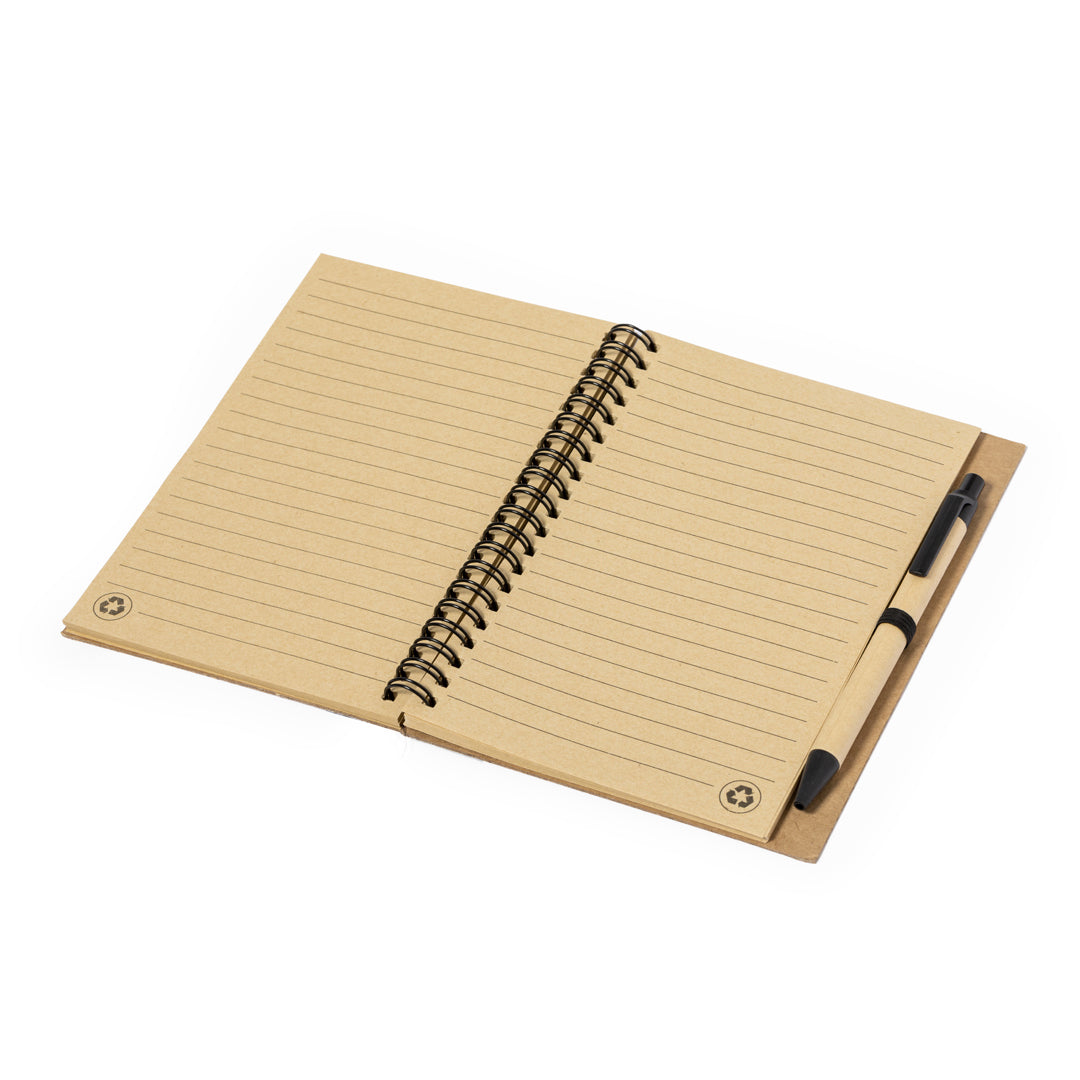 Gienah Cork Notebook and Pen Set – Sustainable Office Essentials