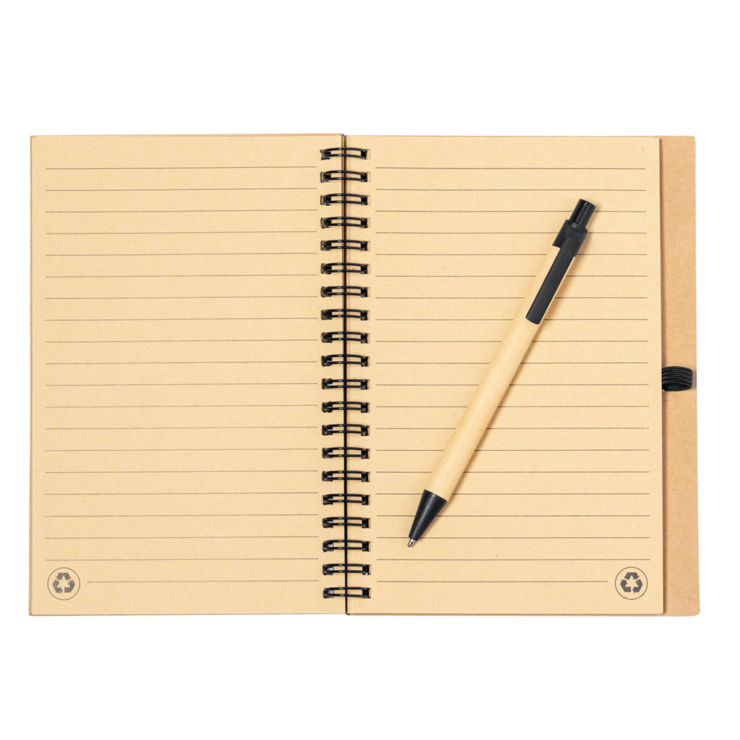 Gienah Cork Notebook and Pen Set – Sustainable Office Essentials