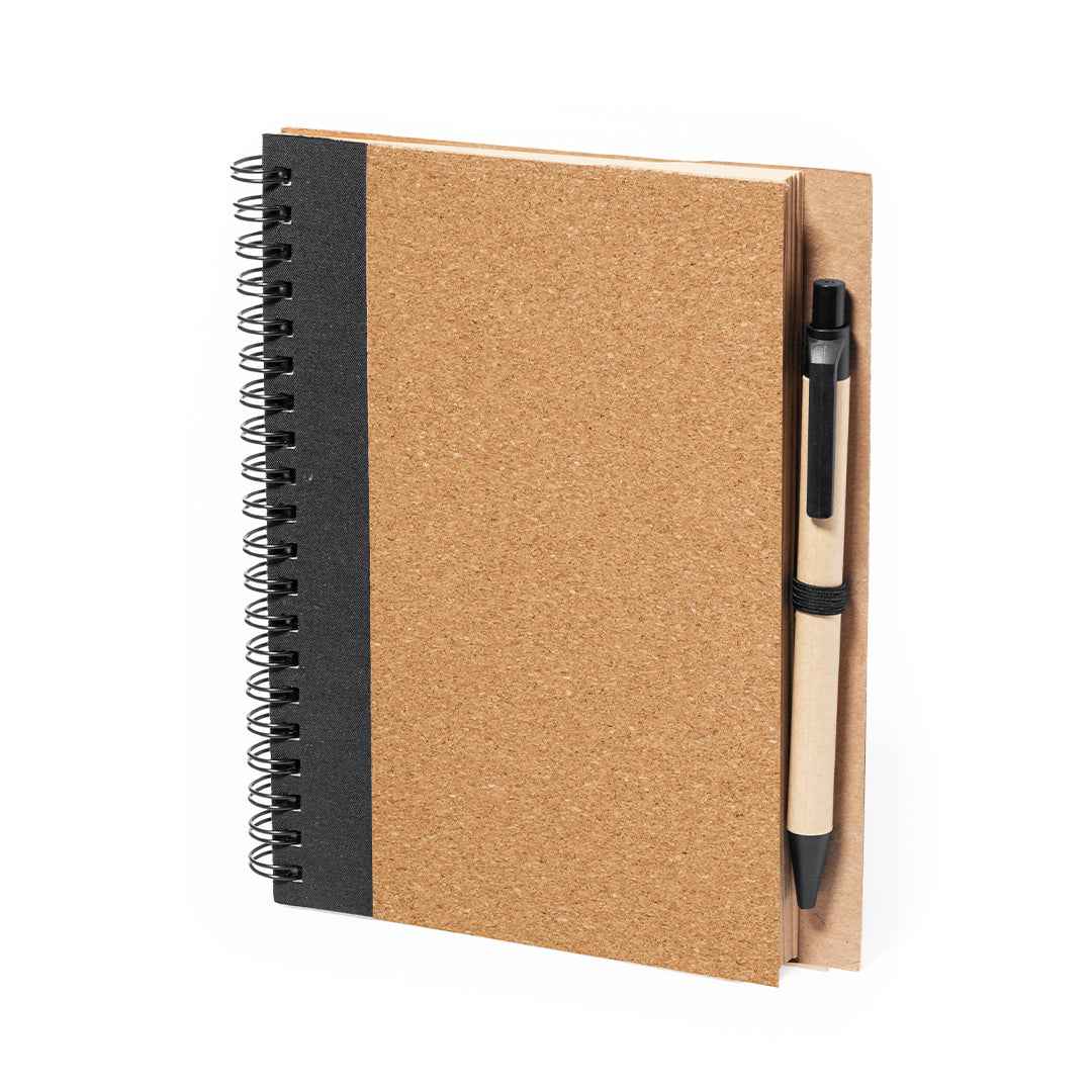 Gienah Cork Notebook and Pen Set – Sustainable Office Essentials