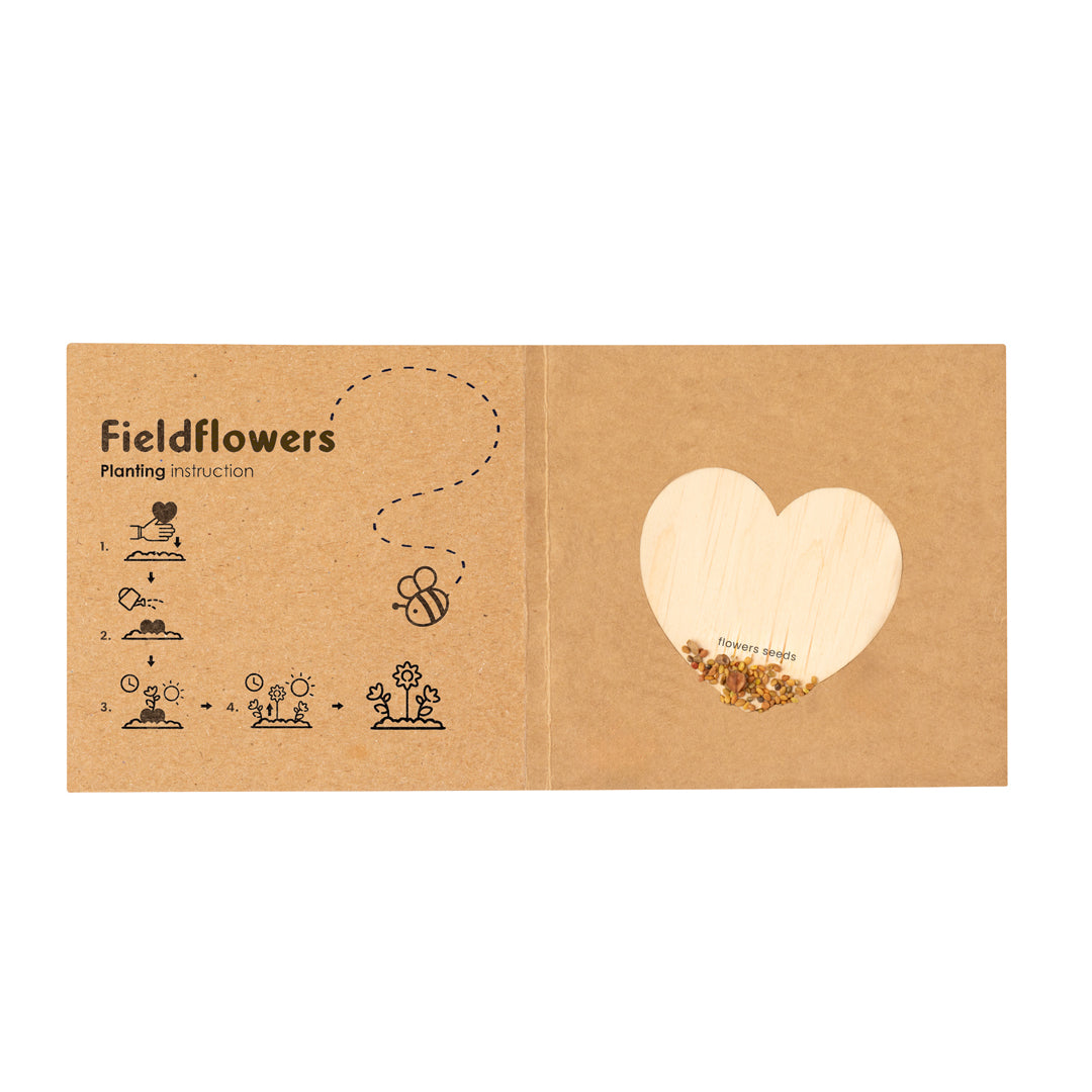 Liani - Heart of Seeds Wooden Gift with Wildflower Seeds