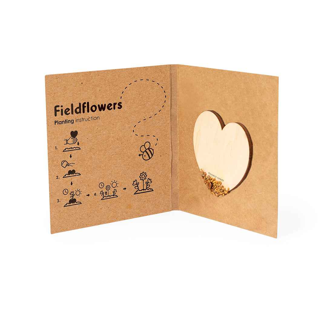 Liani - Heart of Seeds Wooden Gift with Wildflower Seeds