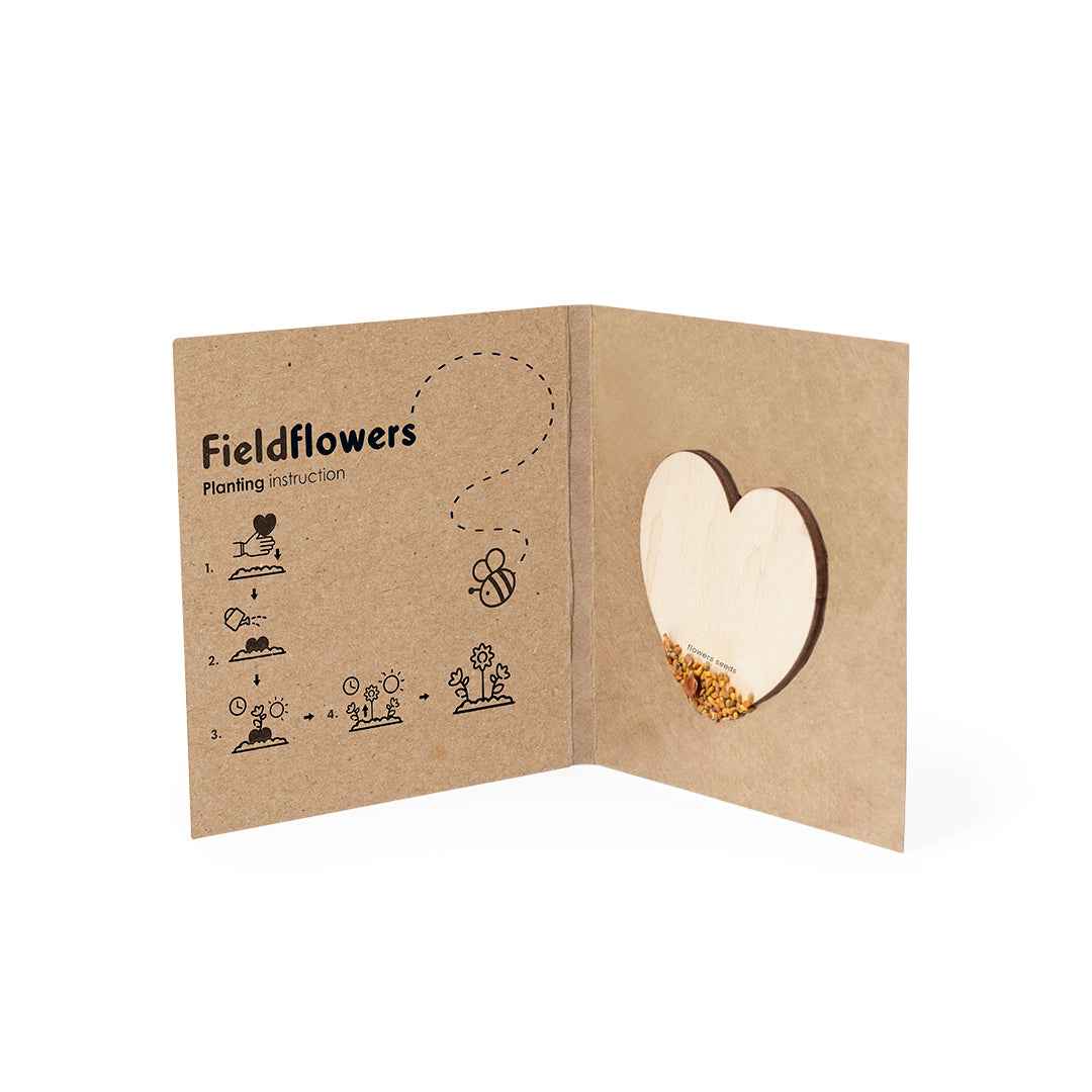Liani - Heart of Seeds Wooden Gift with Wildflower Seeds