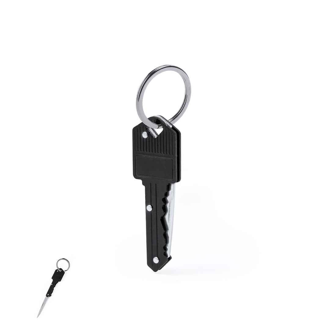 Koburn Key-Shaped Knife – Aluminium and Stainless Steel Folding Blade