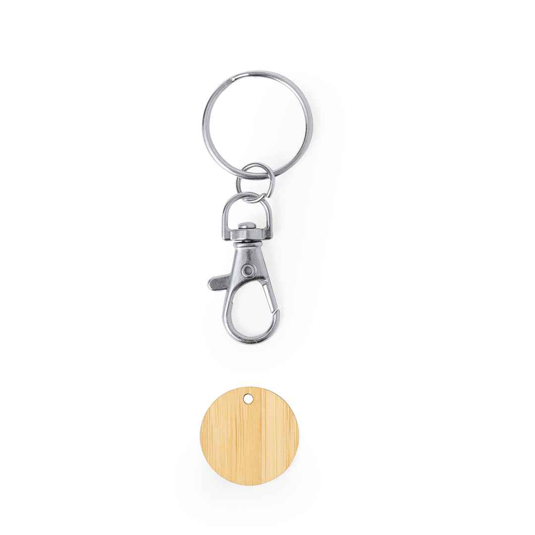 Inoki Bamboo Coin Keyring – Sustainable Promotional Gift
