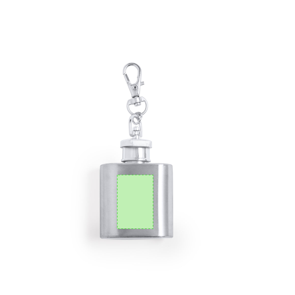 Deneb Flask Keychain – Stainless Steel 30ml Flask with Swivel Hook