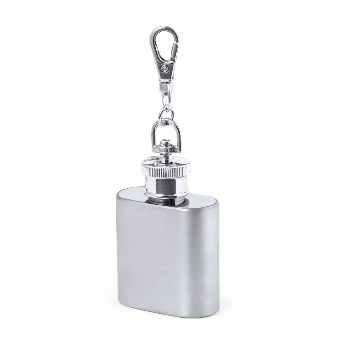 Deneb Flask Keychain – Stainless Steel 30ml Flask with Swivel Hook