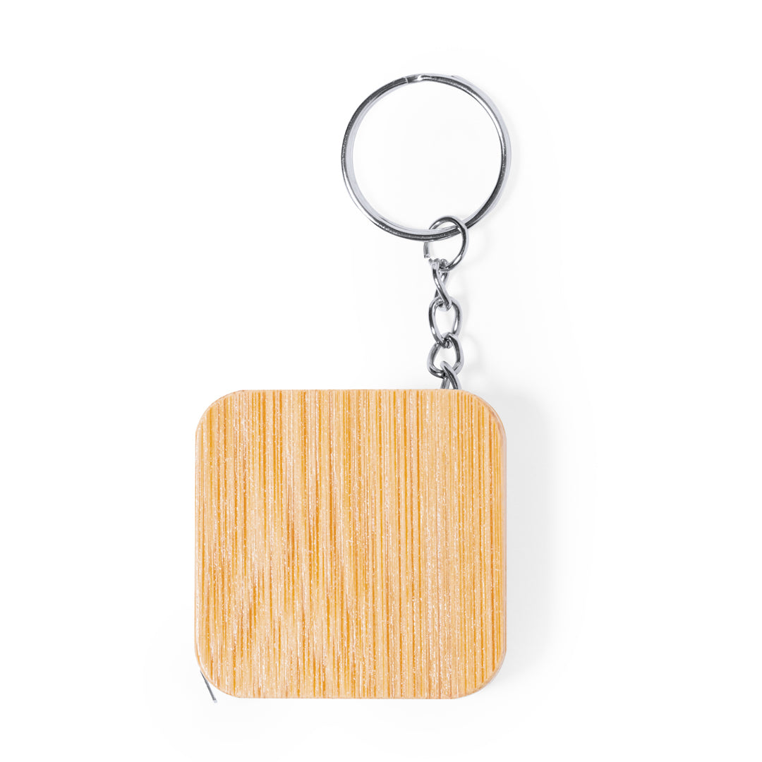 Axler 1m Keychain Flexometer – Durable Bamboo Measuring Tool