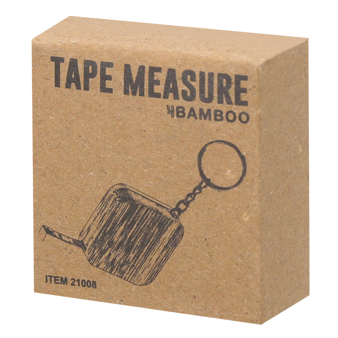 Axler 1m Keychain Flexometer – Durable Bamboo Measuring Tool