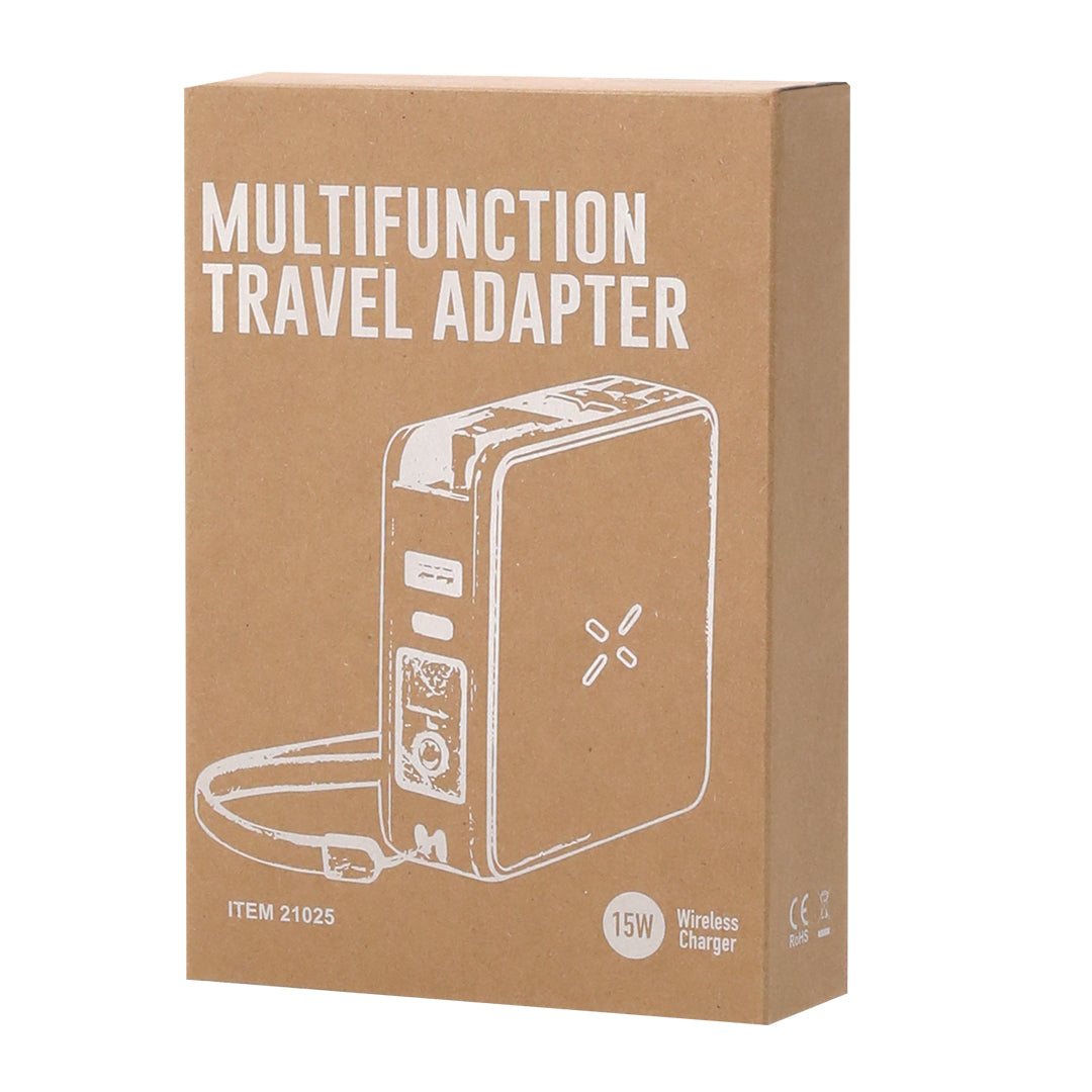 Joks Wireless Travel Adapter with Powerbank – Reliable Charging for Irish Businesses