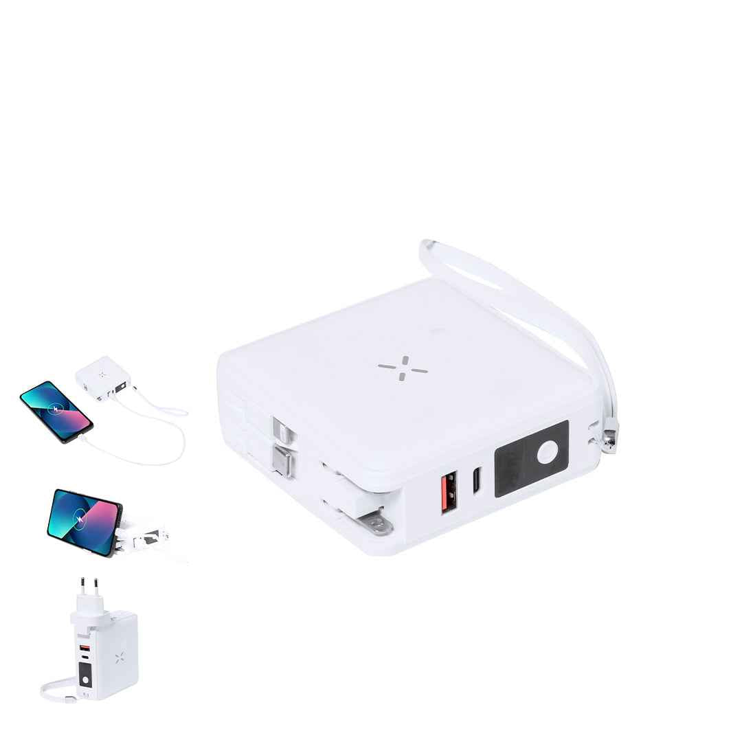 Joks Wireless Travel Adapter with Powerbank – Reliable Charging for Irish Businesses