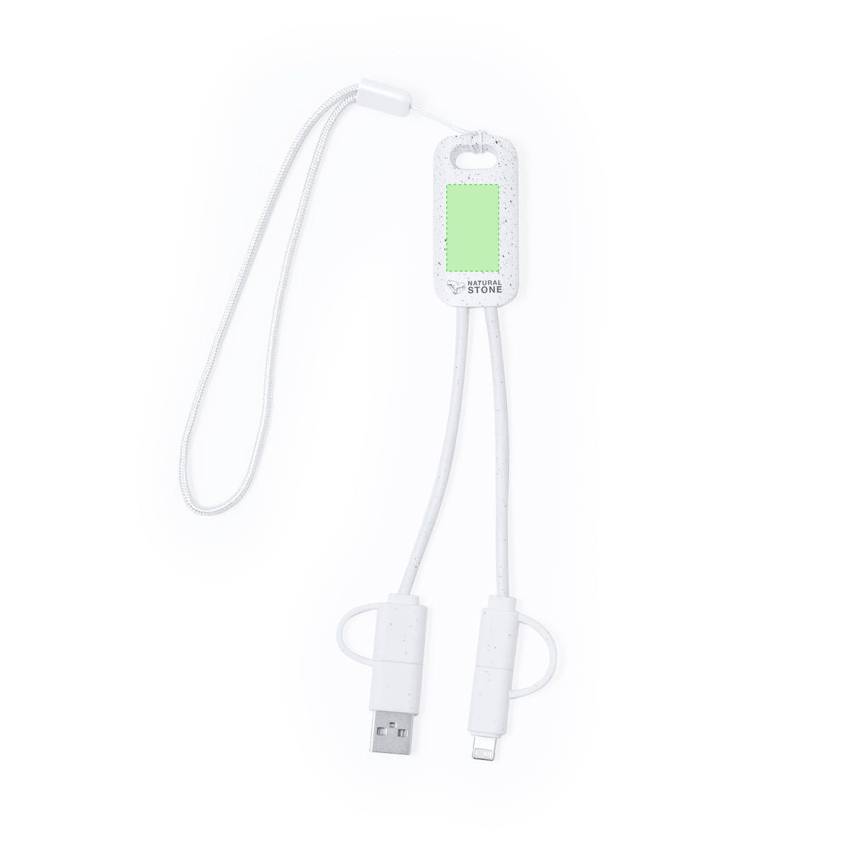 Surgex Charging Cable – Durable Multi-Connector Cable with Natural Stone Finish
