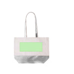 Hitalax Bag – Stylish Recycled Cotton and Metallic PU Leather Tote