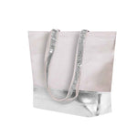 Hitalax Bag – Stylish Recycled Cotton and Metallic PU Leather Tote