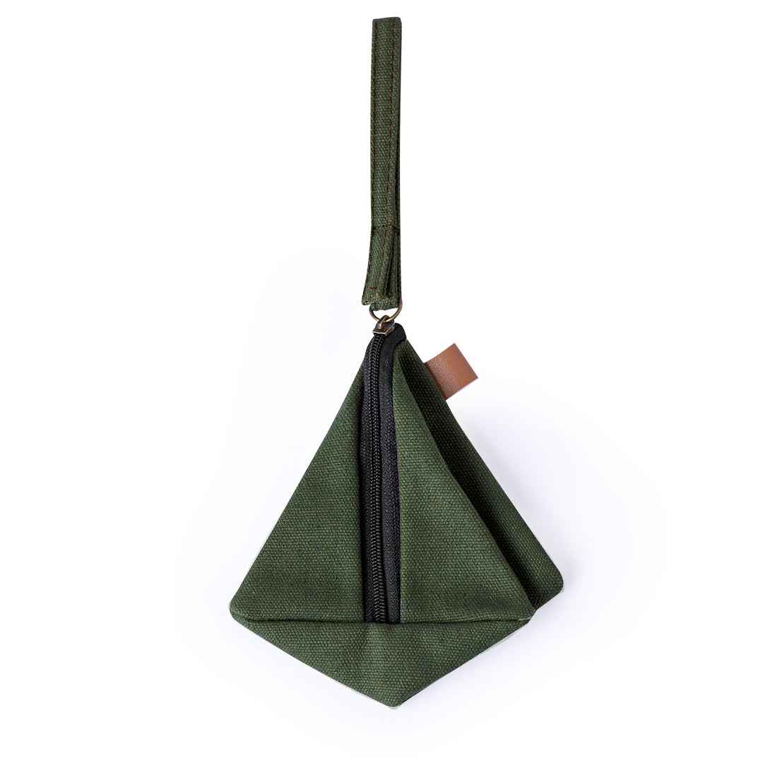 Zarynix Pyramid Coin Purse – Durable Canvas Coin Holder for Bulk Orders