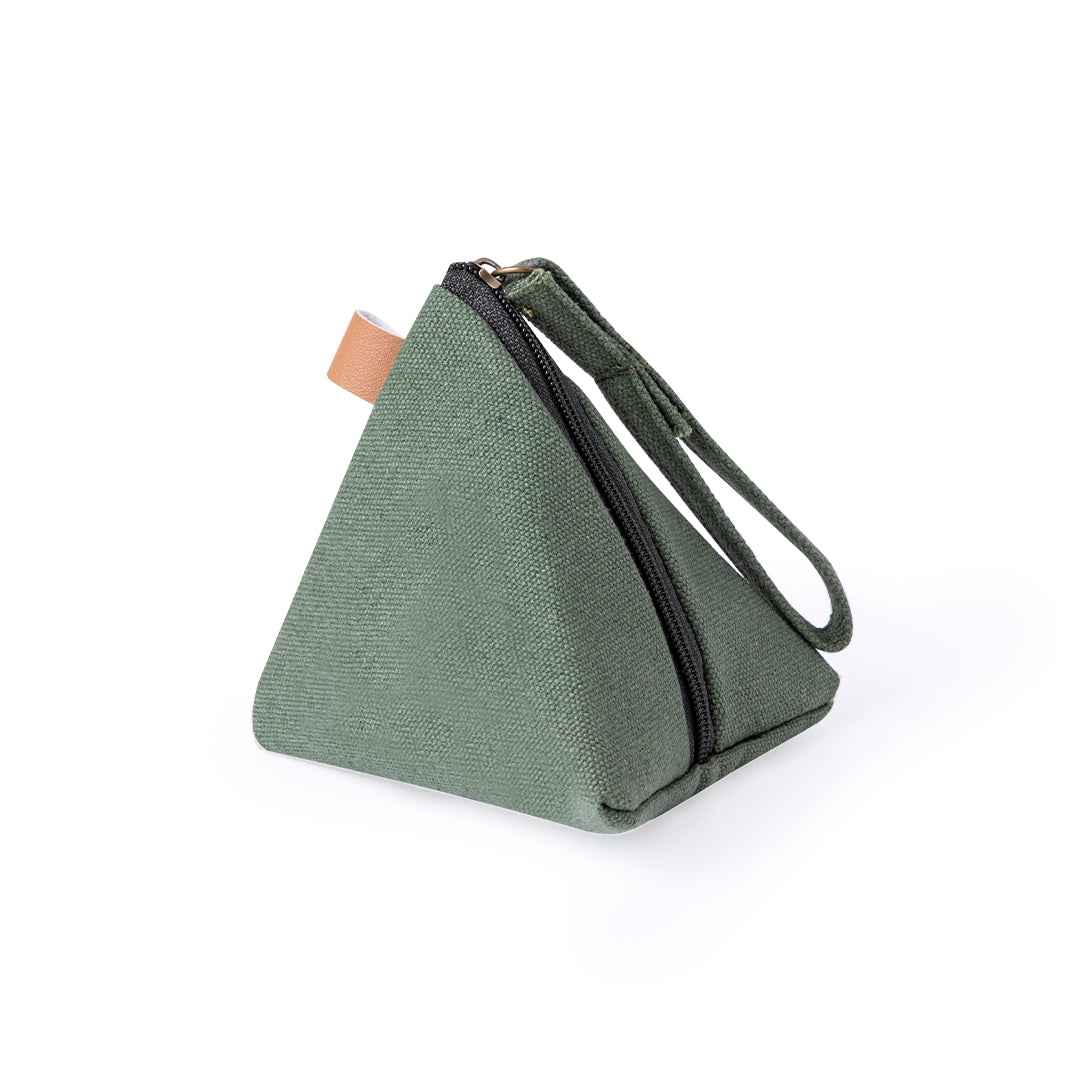 Zarynix Pyramid Coin Purse – Durable Canvas Coin Holder for Bulk Orders