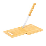 Seslat Bamboo Kitchen Board with Knife – Durable and Eco-Friendly