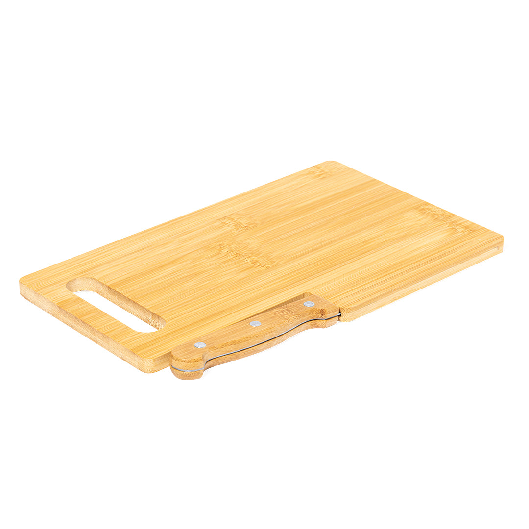 Seslat Bamboo Kitchen Board with Knife – Durable and Eco-Friendly