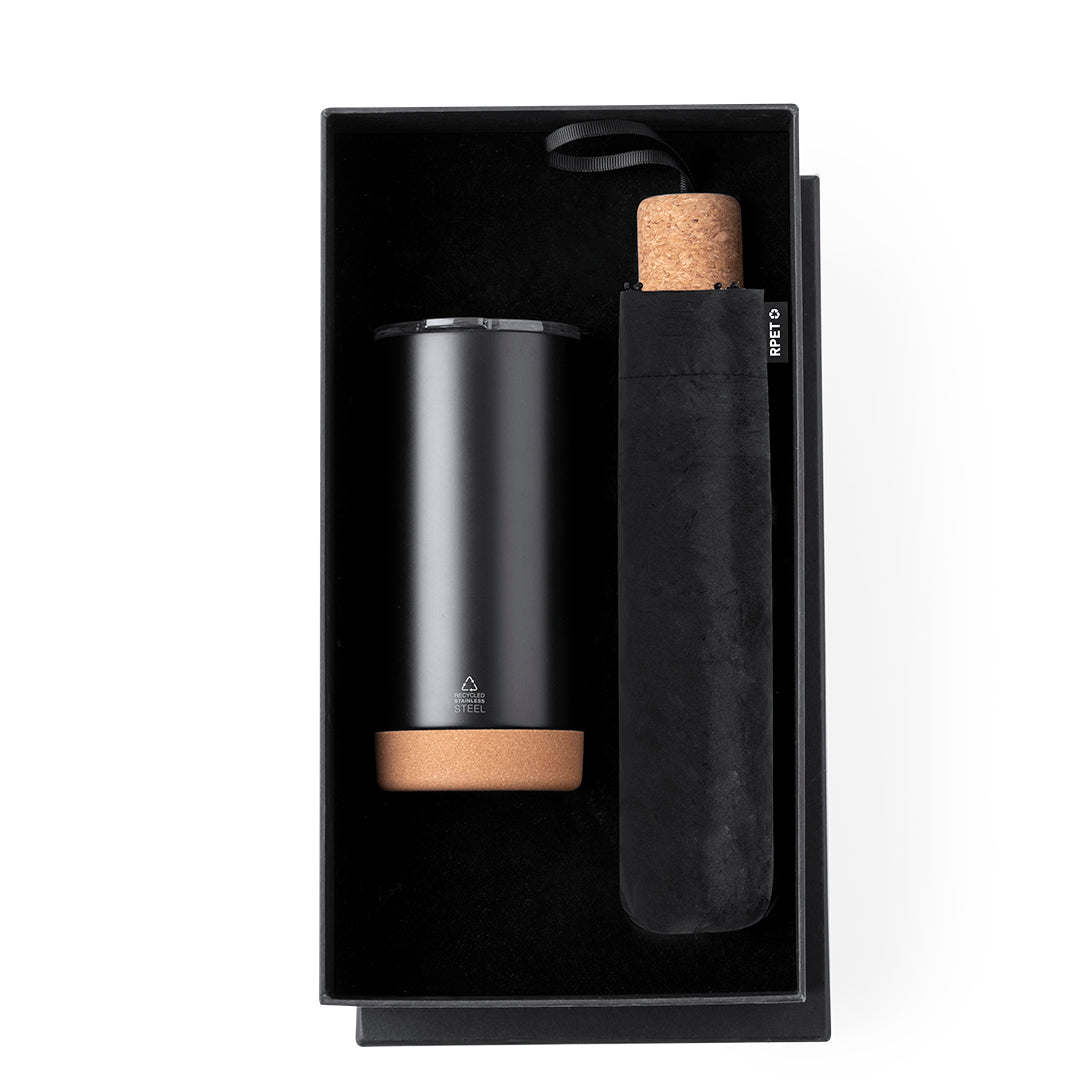 Neolux Premium Set – Sustainable Thermos and Umbrella Gift Set