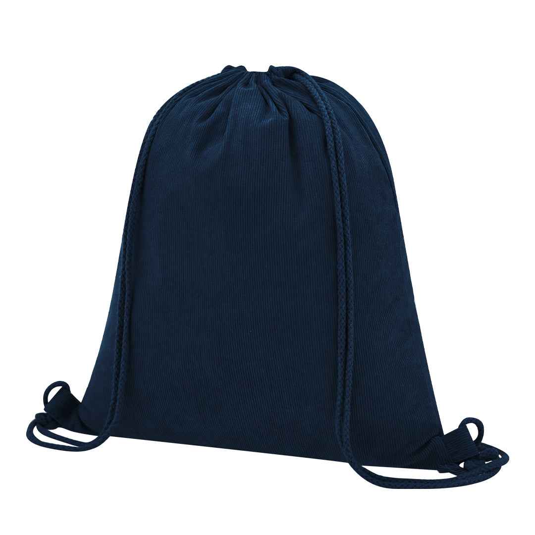Azurax Drawstring Backpack – Durable Polyester Corduroy Backpacks from Fou Tees Ireland