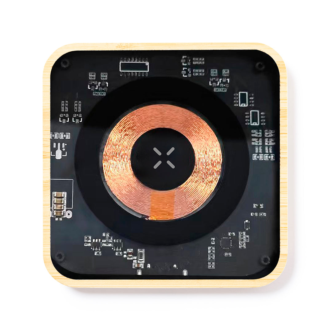 Gaussian Wireless Charger – Sustainable Bamboo Qi Charging Pad