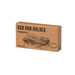 Flow USB hub with bamboo base – Sustainable tech accessory