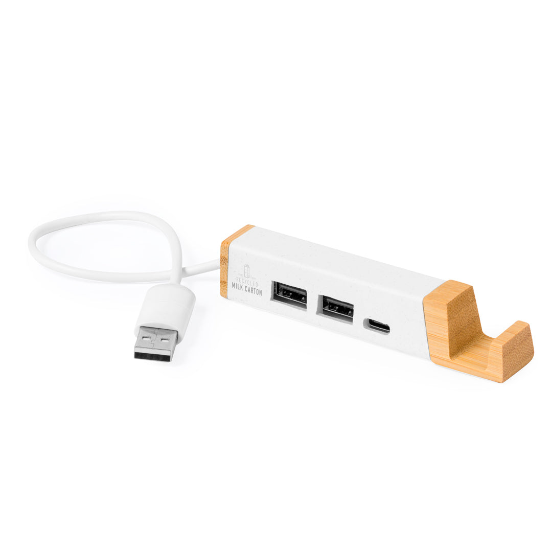 Kartip USB Hub – Sustainable Bamboo and Recycled Material Charger