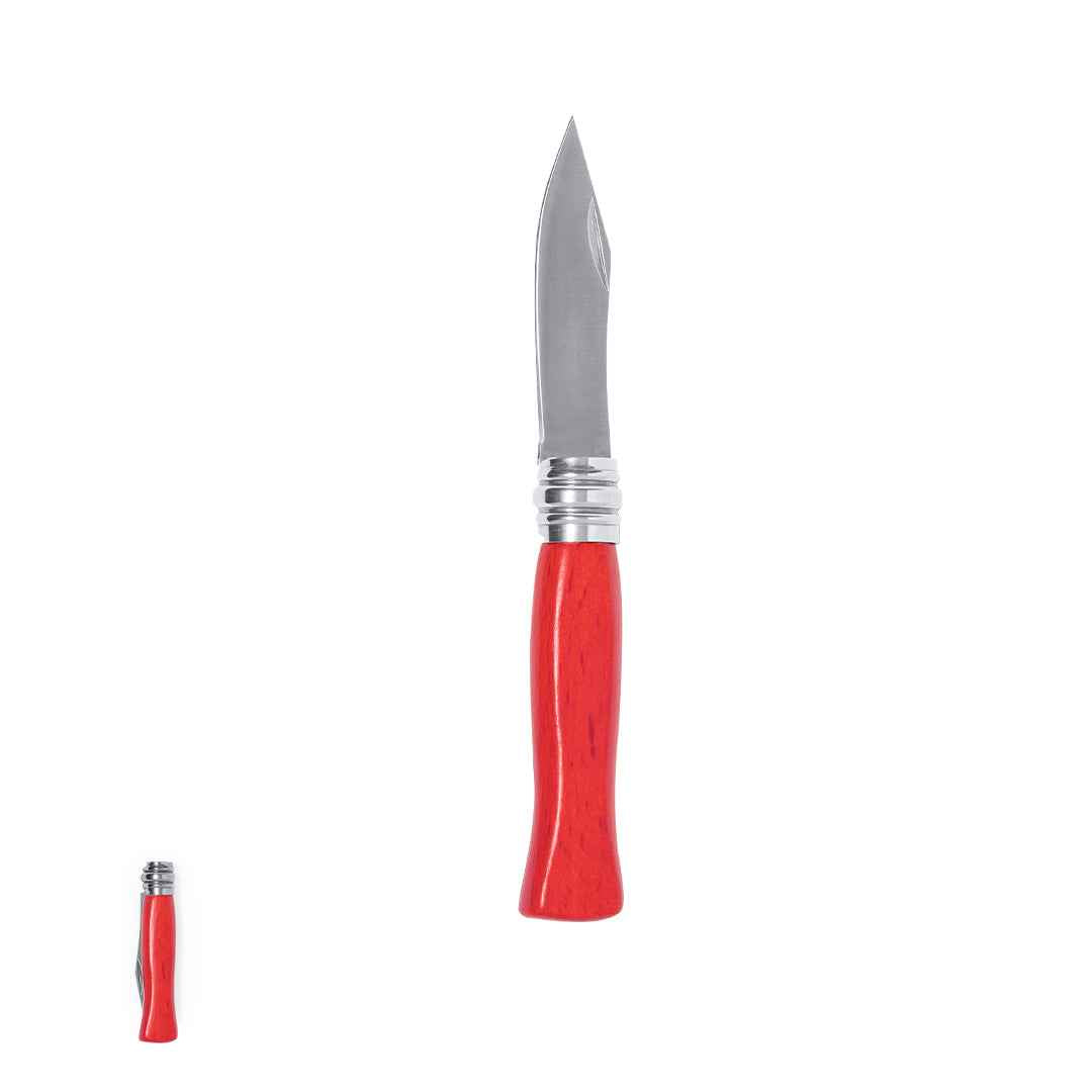 Xiflon Pocket Knife – Durable Stainless Steel with Natural Wood Handle
