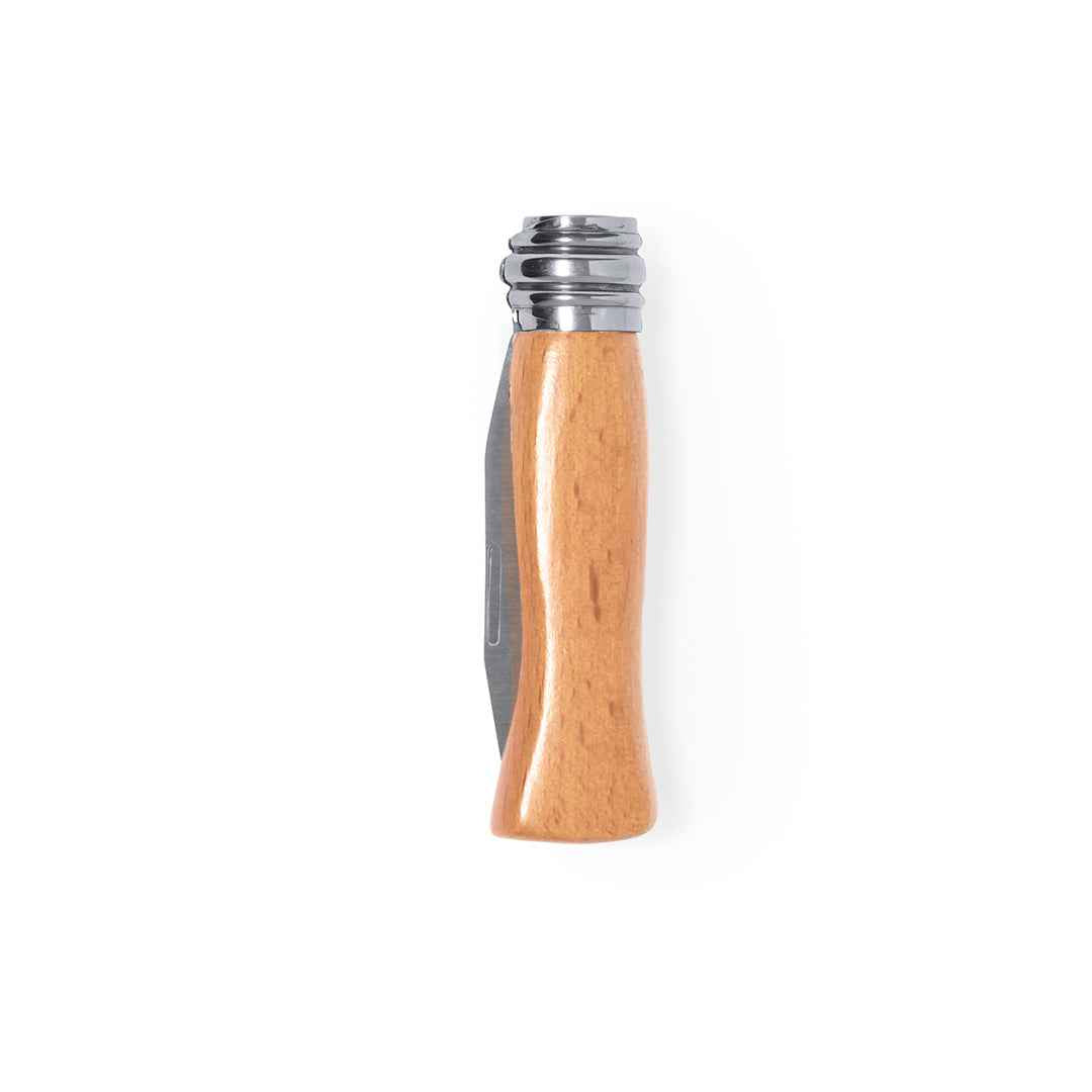 Terral Pocket Knife – Durable Stainless Steel with Natural Wood Handle
