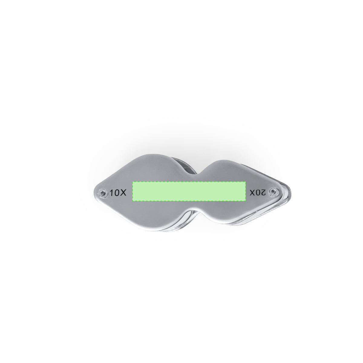 Nalix 10/20X Folding Magnifier - Durable Metal Magnification Tool
