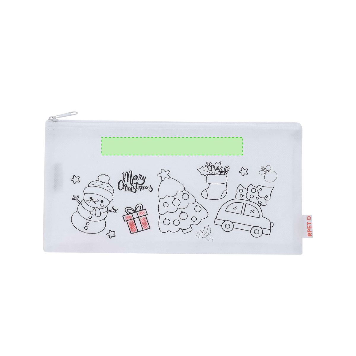 Flemenk Christmas Case – Sustainable Non-Woven RPET Bag with Crayons