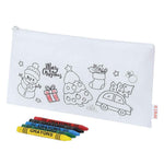 Flemenk Christmas Case – Sustainable Non-Woven RPET Bag with Crayons