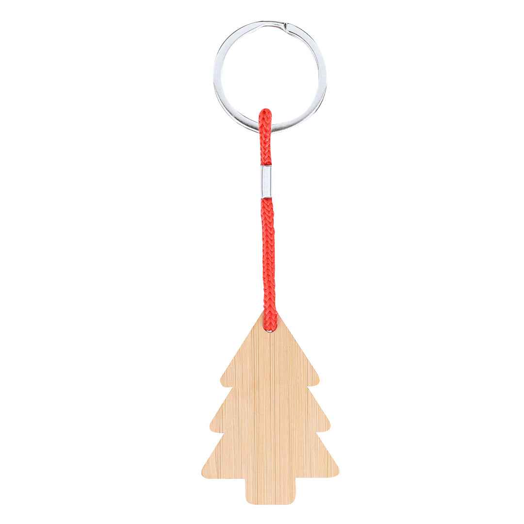 Matcher Bamboo Christmas Keyring - Sustainable Festive Accessory