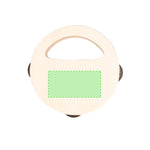 Andex Tambourine - Wooden Musical Instrument with Branding Area