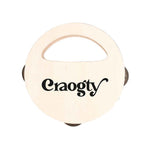 Andex Tambourine - Wooden Musical Instrument with Branding Area