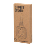 Pomni Bamboo Bottle Stopper with Integrated Opener