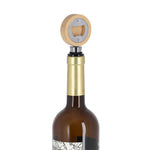 Pomni Bamboo Bottle Stopper with Integrated Opener