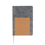 Wilko Notepad - Sustainable RPET Felt Cover with Cork Pocket