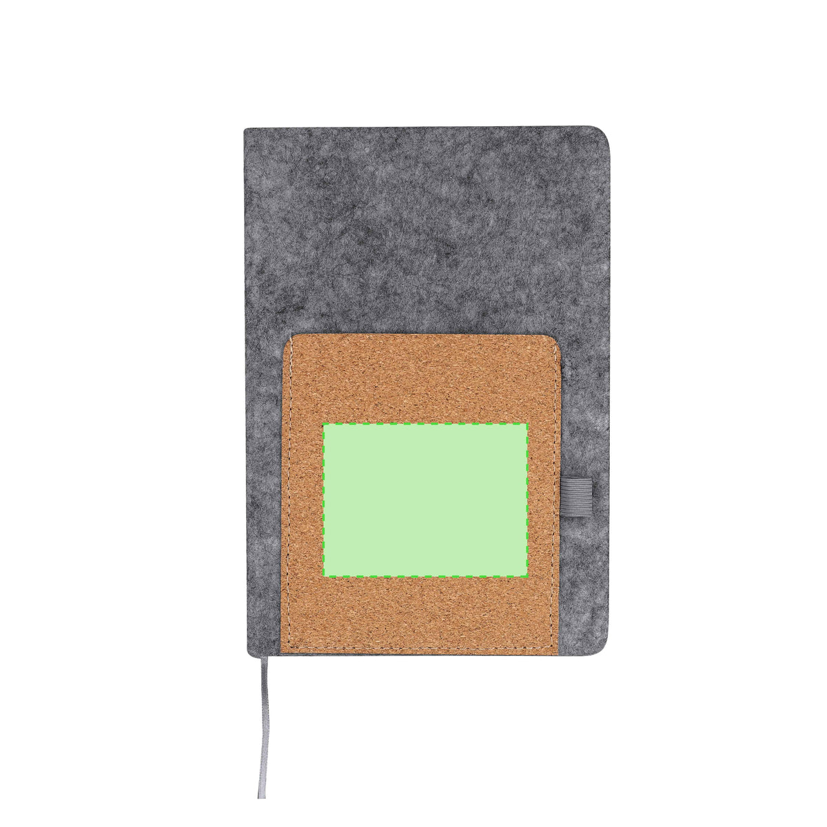 Wilko Notepad - Sustainable RPET Felt Cover with Cork Pocket